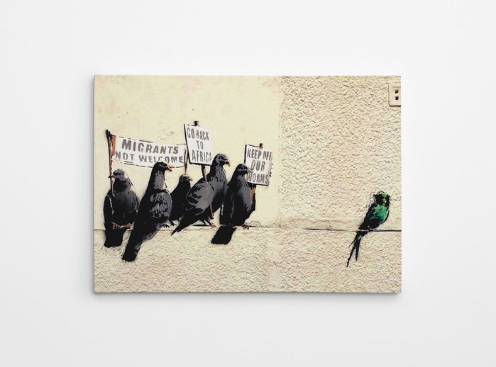 Wallity Lienzo Decorativo Banksy WY47 70 x 100 cm Wallity Lienzo Decorativo Banksy WY47 70 x 100 cm